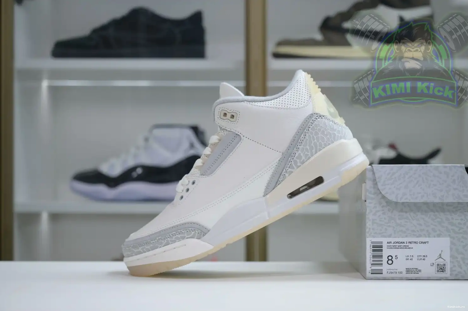 Kimikick 3 Jordan Craft“Ivory” Air 0516